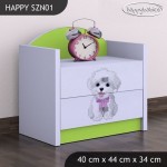 Nočna omarica Happy babies Kužek s pentljo 19 SZN1